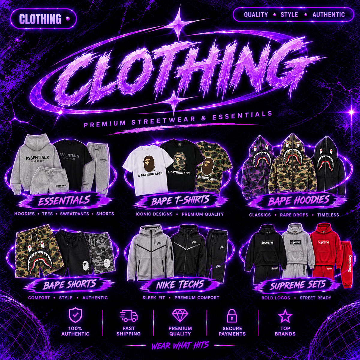 CLOTHING SUPPLIERS